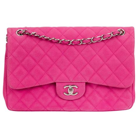 chanel hot pink purse|vintage pink Chanel bag.